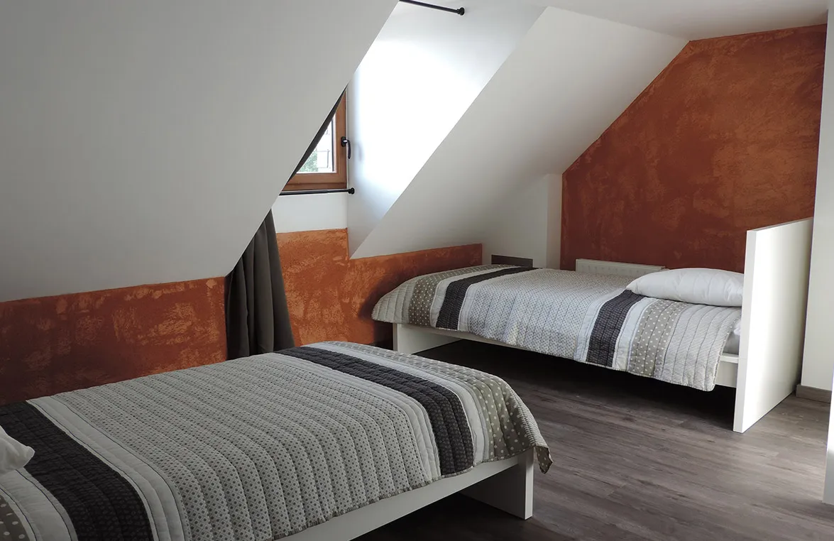 Chambre twin, deux lits simples